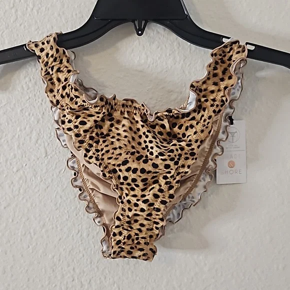 Women's Leopard Shade & Shore Swim Bottoms. Size Med 8-10 NWT - Picture 2 of 10